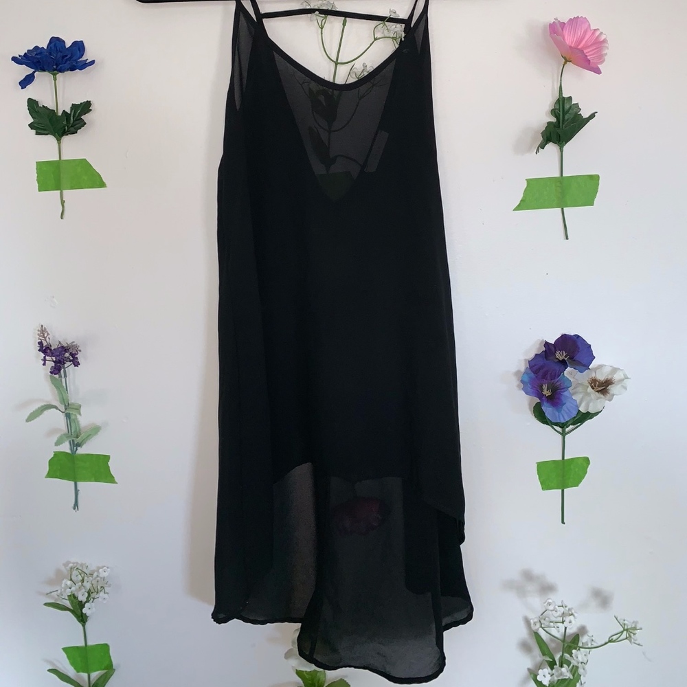 Plain Black Breezy Tank Tunic